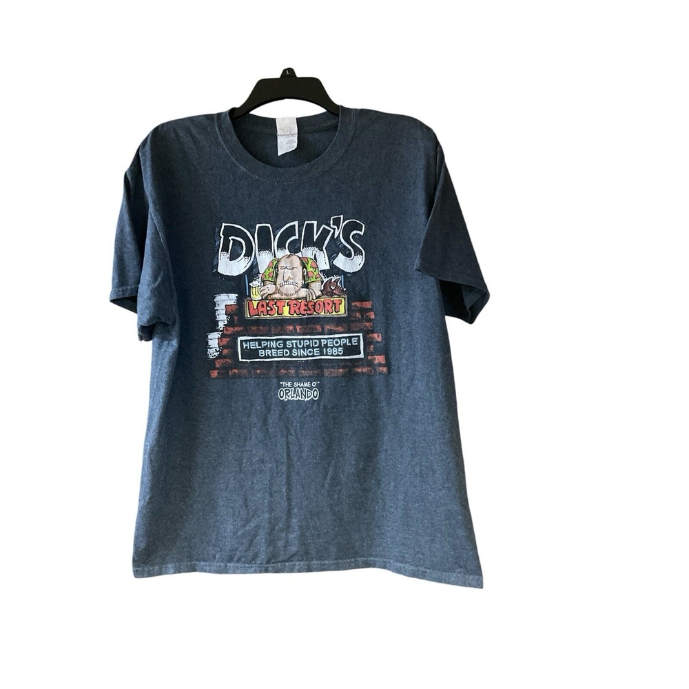 Dick's Last Resort T Shirt Orlando Florida Funny Tee Vintage FOTL Mens L
